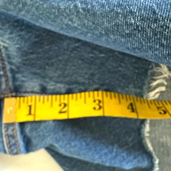 Levi's 501 Original Women's High Rise Jean Short Button Up Size 18W Blue, NEW - Picture 12 of 16